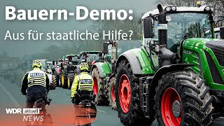 Landwirte demonstrieren Bauern Demo wegen Aus für AgrardieselSubventionen  WDR aktuell [upl. by Annahavas]