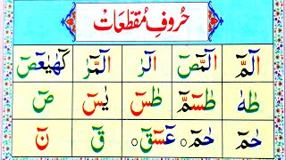 Haroof e Muqattat Muqataat Letters in Quran Huroof e Muqataat ki Fazilat [upl. by Delainey]