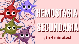 Hemostasia Secundaria en 4 MINUTOS Con mnemotecnia [upl. by Acinoryt528]