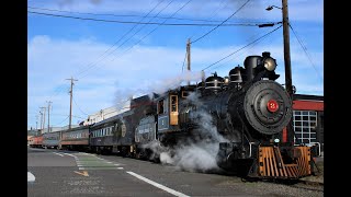 Oregon Rail Heritage Foundations 2022 Holiday Express with Polson Logging Co 2 [upl. by Phemia]