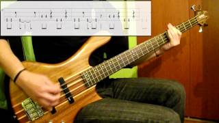 Weezer  Say It Aint So Bass Cover Play Along Tabs In Video [upl. by Ollehto]