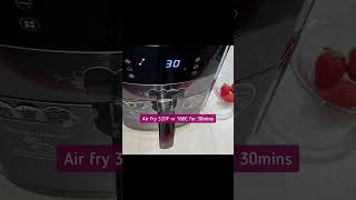 Air fryer Strawberry Muffins Cupcakes shorts airfryer airfryerrecipes recipe muffins [upl. by Elacsap]