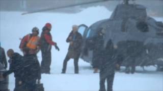 Daniel Craig and Monica Bellucci arrive in Altaussee Austria for SPECTRE location filming [upl. by Moina]