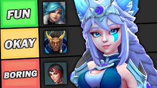 Paladins Champions From FUN To BORING Tier List [upl. by Ronica]