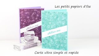 Deux cartes vœux faciles et rapides [upl. by Enaujed325]