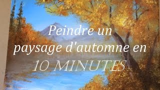 Peindre un paysage dautomne Tutoriel acrylique [upl. by Nelra760]