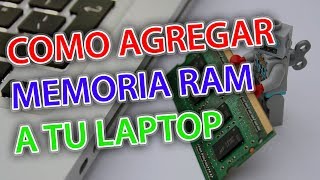 COMO AGREGAR MEMORIA RAM A MI LAPTOP COMPUTADORA MÁS RÁPIDA  DDR4 [upl. by Imelida]