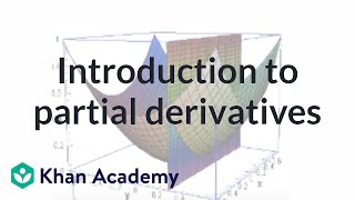 Partial derivatives  Multivariable Calculus  Khan Academy [upl. by Kroo271]