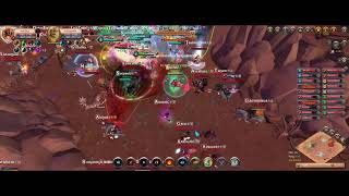 Albion Online  Caerleon vs Bridgewatch  Halberd POV [upl. by Obmar]