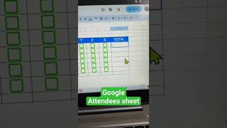 Google attendees sheet [upl. by Akinirt181]