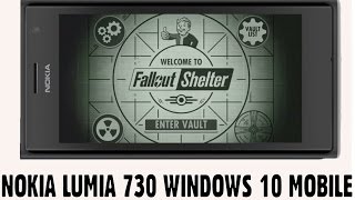 Gra Fallout Shelter na telefonie Nokia Lumia 730 z Windows 10 Mobile [upl. by Branham]