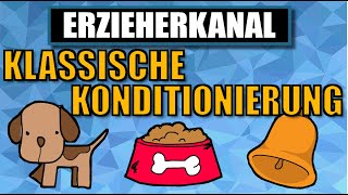 Klassische Konditionierung  das klassische Konditionieren nach Pawlow  ERZIEHERKANAL [upl. by Aliekahs796]