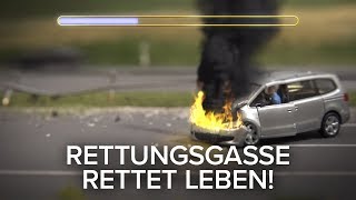 Neue Version Rettungsgasse rettet Leben [upl. by Neirol]