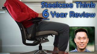 Steelcase Think Chair  6 Year Use Review  How to Adjust [upl. by Corene935]