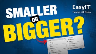 How To Make Your Windows Desktop Icons Smaller Or Bigger [upl. by Hunt]
