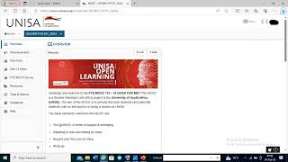 UNISA MOOC TEST amp Accepting Offer [upl. by Cottle939]