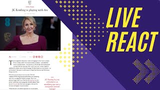 Live React Debbie David Haytons JK Rowling is playing with fire article [upl. by Ardnahcal746]