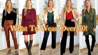 13 FALL Outfits for Women Over 50 Fall LOOKBOOK 2022  9 Bonus Sweaters [upl. by Ahtebat579]