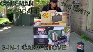 Coleman Cascade 3IN1 BEST CAMP STOVE UNBOXING [upl. by Anelem972]