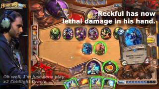 Reckful Lethal Damage Fail RIP  Blizzcon 2013 Hearthstone Invitational [upl. by Gastineau]