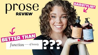 HAIRSTYLIST Prose Review 👉🏻 Best Custom Hair Care Function of Beauty Comparison [upl. by Memory]