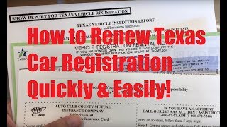 How to Renew Texas Car Registration Quickly amp Easily AVOID DMV LINES [upl. by Dukie]