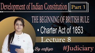 Charter Act of 1853  Constitutional Law  Beginning of British Rule  Modern History  by safiya [upl. by Sebbie]