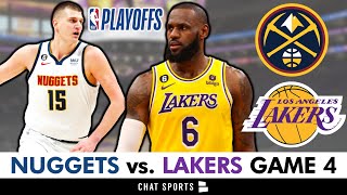 LA Lakers vs Nuggets Game 4 Live Streaming Scoreboard PlayByPlay Highlights 2023 NBA Playoffs [upl. by Rodrique586]