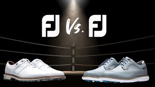 FootJoy Premiere Versus Traditions Review  Save or Spend Extra  footjoy golfshoes [upl. by Aleta]