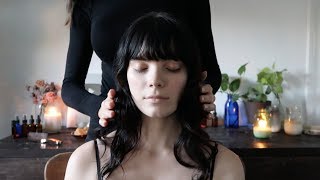 ASMR massage with reiki for relaxation and mental clarity whisper [upl. by Aetnahc829]