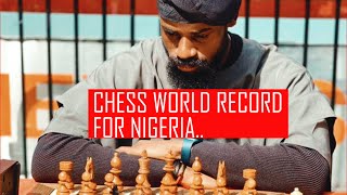 Nigerian chess champion Tunde Onakoyas 60 hours Guinness world record at New York Times Square [upl. by Converse]