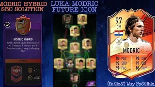 MODRIC HYBRID SBC SOLUTION Easiest Way Possible  Future Icon Luka Modric Sbc  Madfut 22 [upl. by Haidedej]