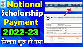 National Scholarship Payment New Update 202223  Check NSP Payment Status PFMS Payment Success [upl. by Nitsu]