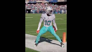 TYREEK HILL RECEIVING TOUCHDOWN AND BACKFLIP CELEBRATION  MIAMI DOLPHINS [upl. by Ecenaj]