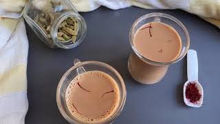 Saffron Tea  Saffron Tea Recipe Saffron Tea With MilkHow To Make Saffron Tea At Home  Kesar Chai [upl. by Treb]