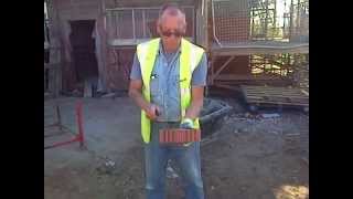 The Art Of Cutting Bricks With A Brick Trowel [upl. by Hashimoto]