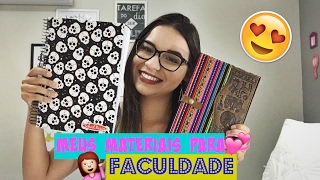 Meus MATERIAIS para FACULDADE 2017 [upl. by Amato]