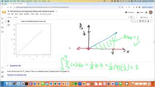 Example Expected Value and Variance for a Continuous Random Variable [upl. by Drape]