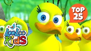 Five Little Ducks  TOP Most Fun Songs for Children on YouTube [upl. by Arnuad]