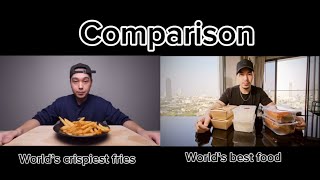 worlds crispy fries vs worlds best food comparison [upl. by Susejedairam295]