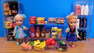 Grocery  Elsa amp Anna toddlers are shopping at the supermarket [upl. by Boyd]