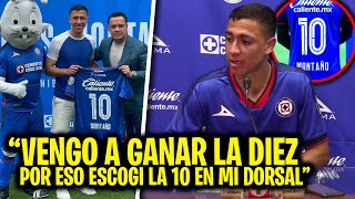 Primeras palabras de Andrés Montaño COMO NUEVO REFUERZO DE CRUZ AZUL PRESENTACIÓN OFICIAL [upl. by Osnola698]