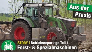 Holzernte und Forstarbeit bei der Galle GmbH  Harvester und Forwarder  Traktoren  Bagger [upl. by Ambrosi]