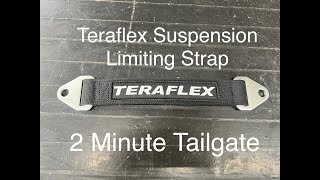 Teraflex Suspension Limiting Strap 2 Minute Tailgate Leemen Upfit [upl. by Tripp]