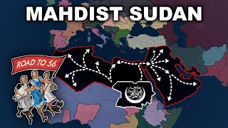 HOI4 Road To 56 Mahdist Sudan Liberates Islamic World From Westerners Timelapse [upl. by Kreitman]