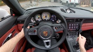 2019 Porsche 911 Targa 4 GTS Manual  POV Test Drive by Tedward Binaural Audio [upl. by Ikiv200]