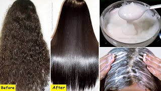 Straight Hair at Home  Permanent Hair Straightening  Home Made Hair Straightening Cream [upl. by Viridis]