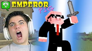 Emperor PIG in MINECRAFT on HobbyFamilyTV [upl. by Hardi]