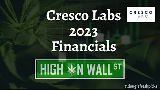 Cresco Labs 2023 Financials [upl. by Codee775]