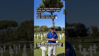 SicilyRome American Cemetery in Nettuno Italy Nearly 8000 Americans rest here for eternity [upl. by Horwitz]